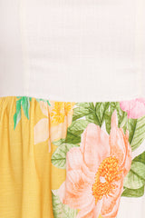 Nissa Mini Dress - Yellow Poppy