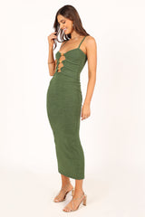 Normani Midi Dress - Olive