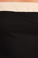 Olinda Mini Dress - Black/Cream