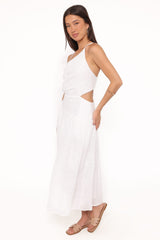 Olivea Midi Dress - White