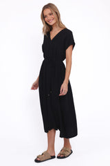 Orly Midi Dress - Black