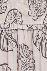 Parkway Maxi Dress - Cream Shells