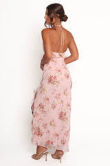 Patricia Maxi Dress - Pale Pink Floral