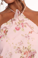 Patricia Maxi Dress - Pale Pink Floral