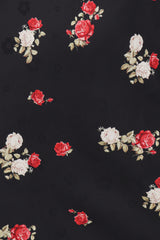 Pauline Long Sleeve Maxi Dress - Black Floral
