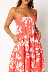 Payton Maxi Slip Dress - Melon White