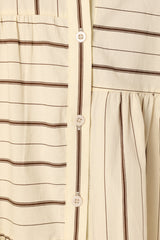 Peachy Mini Dress - Beige Tan