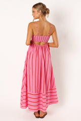 Pixie Maxi Dress - Pink Red