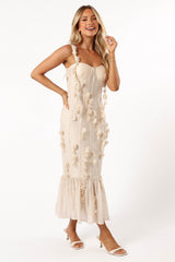 Posedly Midi Dress - Cream