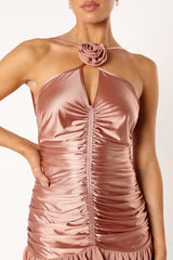 Reeve Halterneck Mini Dress - Rose