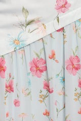 Renata Maxi Dress - Blue Floral