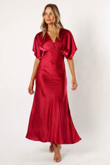 Ricki Maxi Dress - Ruby Wine