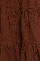 Rilie Halterneck Mini Dress - Brown