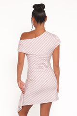 Rois Mini Dress - Pink Stripe