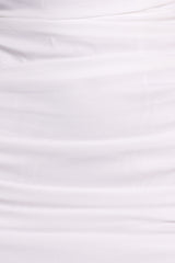 Roni One Shoulder Frill Mini Dress - Ivory