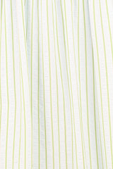 Ronnie Short Sleeve Midi Dress - Green Blue Stripe