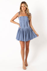 Ruby Mini Dress - Blue