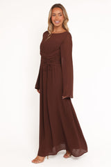 Samara Maxi Dress - Brown