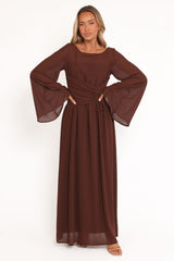 Samara Maxi Dress - Brown