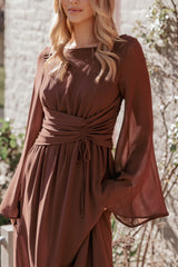 Samara Maxi Dress - Brown