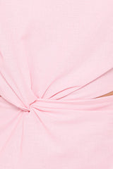 Samira One Shoulder Midi Dress - Pink