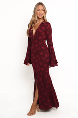 Sarey Maxi Dress - Burgundy