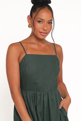 Savannah Maxi Dress - Forest Green