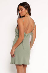 Sawyer Mini Slip Dress - Sage Green