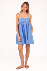 Serina Mini Dress - Blue
