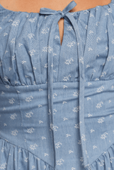 Shelton Mini Dress - Floral Denim