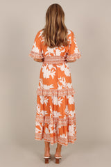 Silvio Maxi Dress - Orange
