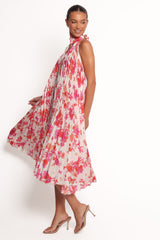 Sirmione Maxi Dress - Pink Floral