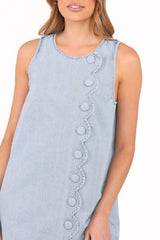 Sloane Mini Dress - Light Denim