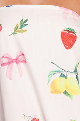 Soph Strapless Maxi Dress - Ciao Bow Print