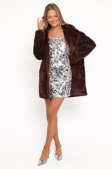 Stella Sequin Mini Dress - Silver