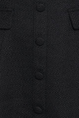 Sutton Mini Dress - Black Tweed