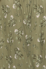 Sylvie Strapless Midi Dress - Sage Botanical
