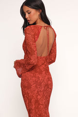 Talitha Maxi Dress - Red Roses