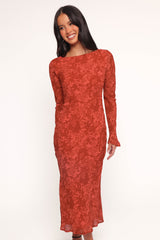 Talitha Maxi Dress - Red Roses