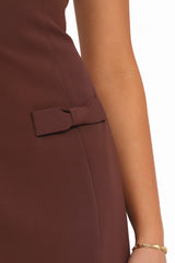 Tanis Mini Dress - Brown