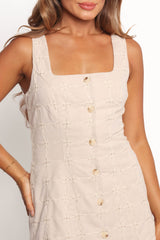 Tayla Mini Dress - Light Taupe