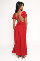 Theodora Maxi Dress - Red