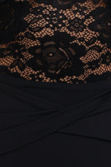 Tinashe Lace Midi Dress - Black