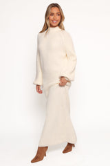 Tobin Knit Maxi Dress - Cream