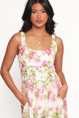 Tullia Maxi Dress - Pink Floral