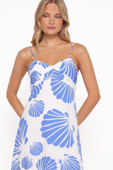 Tyla Maxi Dress - Blue Shell