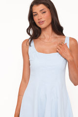 Una Midi Dress - Blue