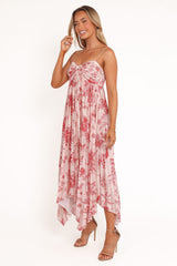 Vikki Dress - Red Floral
