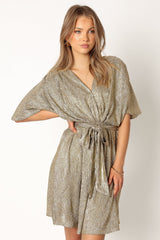 Vivid Mini Dress - Gold