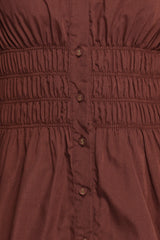 Wallace Mini Dress - Chocolate
